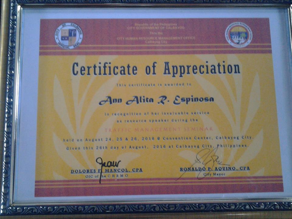 86 EMPLOYEES COMPLETED THREE-DAY TRAFFIC MANAGEMENT SEMINAR