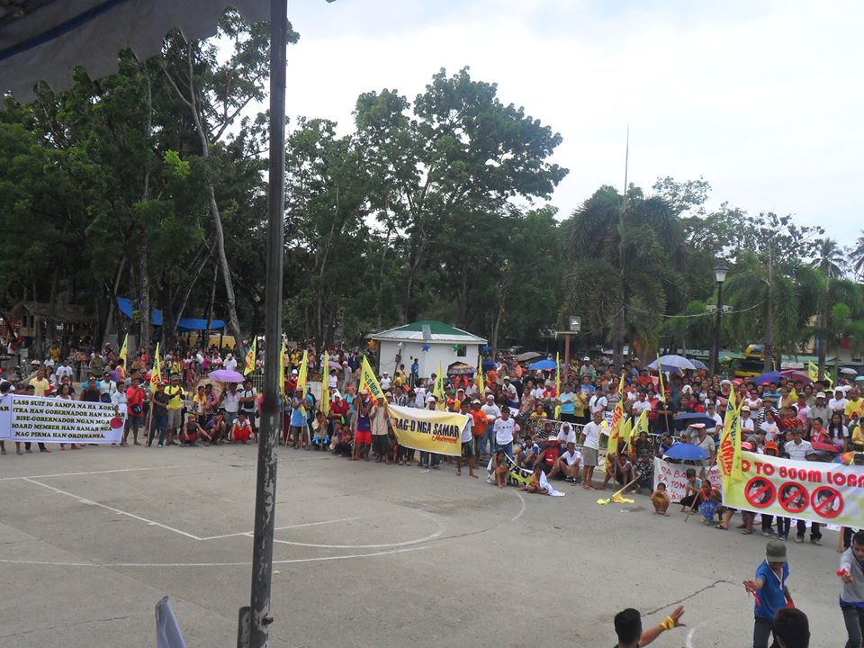 CATB. COP : NO-TO-PHP800M-LOAN-COALITION ASSEMBLY AT PROVINCIAL CAPITOL, VERY PEACEFUL!