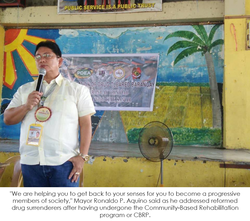 PDEA DECLARES 2ND DRUG-CLEARED BARANGAY IN CALBAYOG CITY
