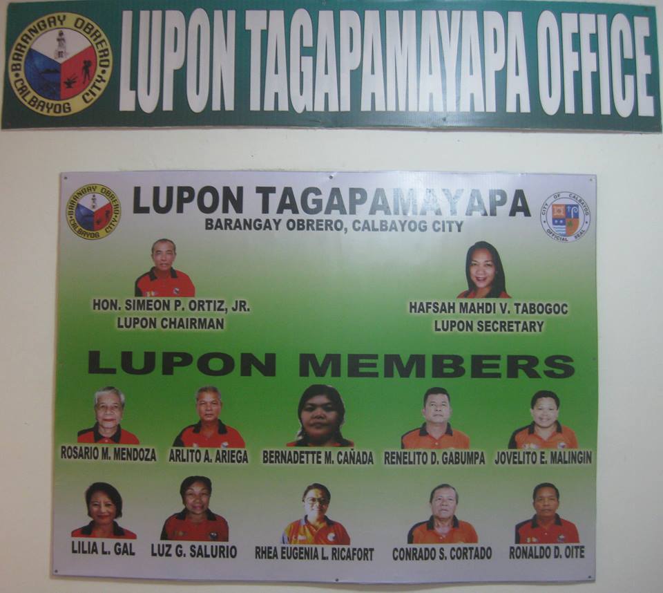 CALBAYOG’S BARANGAY OBRERO LUPONG TAGAPAMAYAPA - DILG INCENTIVES AWARDS REGIONAL WINNER; REPRESENTS EV TO NAT’L LEVEL