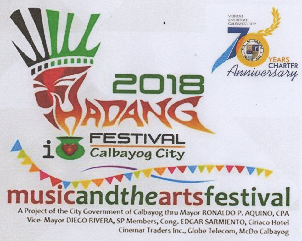 22 YEARS OF CELEBRATING MUSIC AND THE ARTS: HADANG FESTIVAL IN HONOR OF OUR LADY OF NATIVITY IN THE 70 DAYS COUNTDOWN TO 70 YEARS CHARTER ANNIVERSARY.