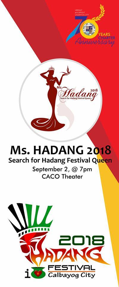 22 YEARS OF CELEBRATING MUSIC AND THE ARTS: HADANG FESTIVAL IN HONOR OF OUR LADY OF NATIVITY IN THE 70 DAYS COUNTDOWN TO 70 YEARS CHARTER ANNIVERSARY.