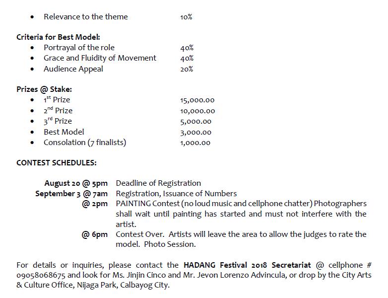 22 YEARS OF CELEBRATING MUSIC AND THE ARTS: HADANG FESTIVAL IN HONOR OF OUR LADY OF NATIVITY IN THE 70 DAYS COUNTDOWN TO 70 YEARS CHARTER ANNIVERSARY.